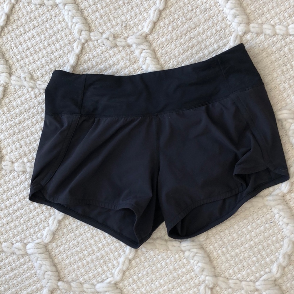 lululemon speed short black